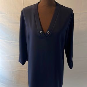Erika lang Navy Blue Dress size L